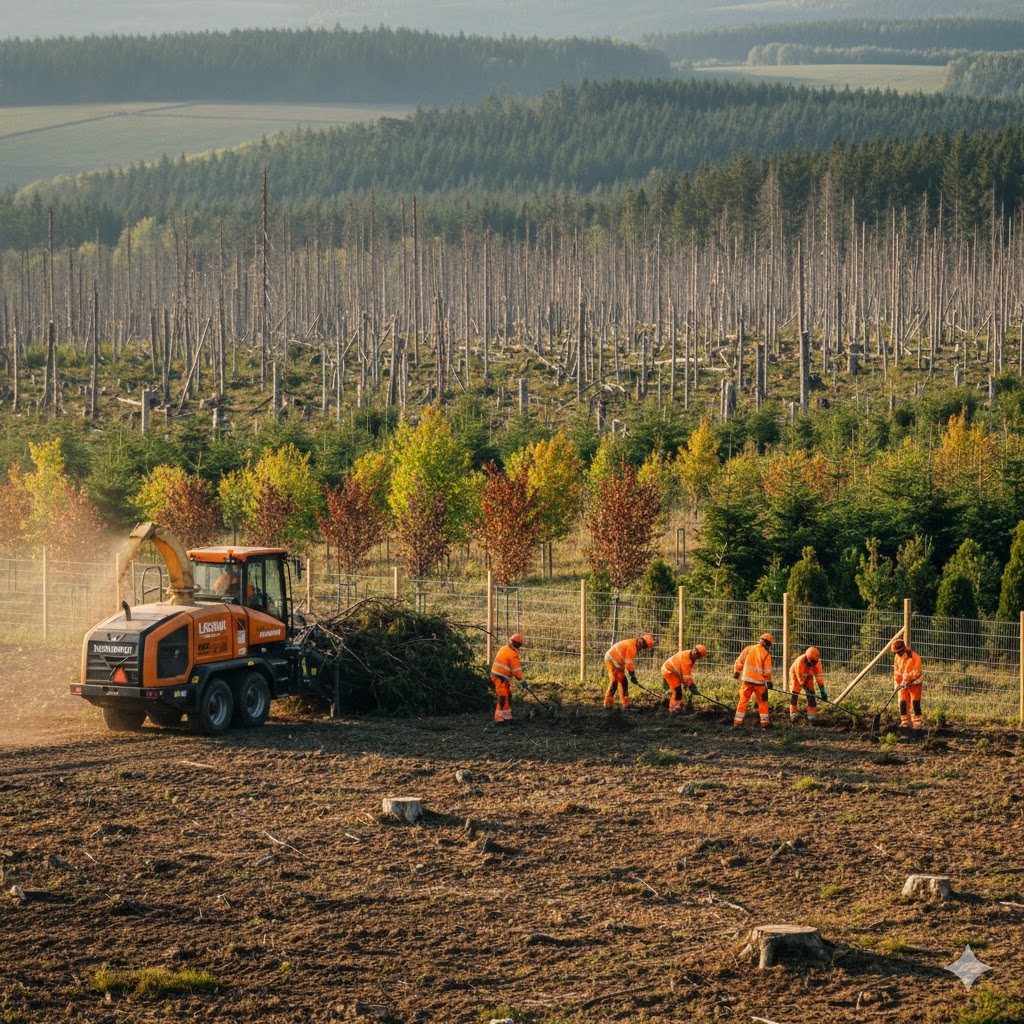 Jak efektivně obnovit les po kůrovci: Od přípravy půdy až po první výsadbu